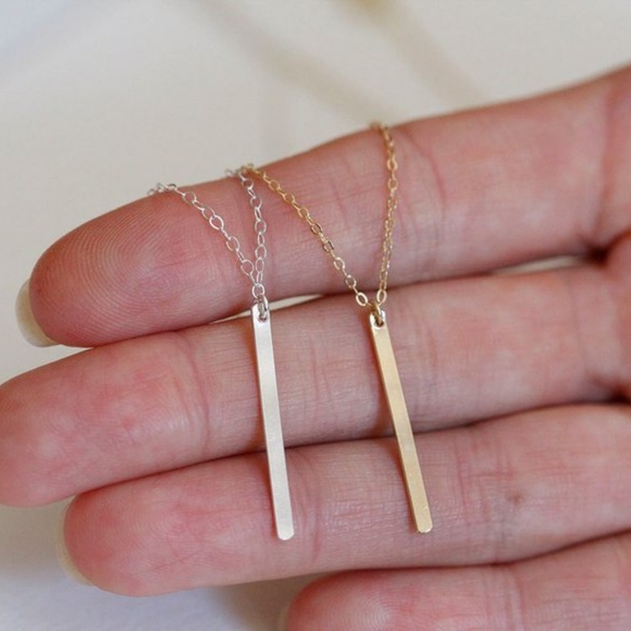 4/$30 Minimalist Bar Necklace - Picture 2 of 6